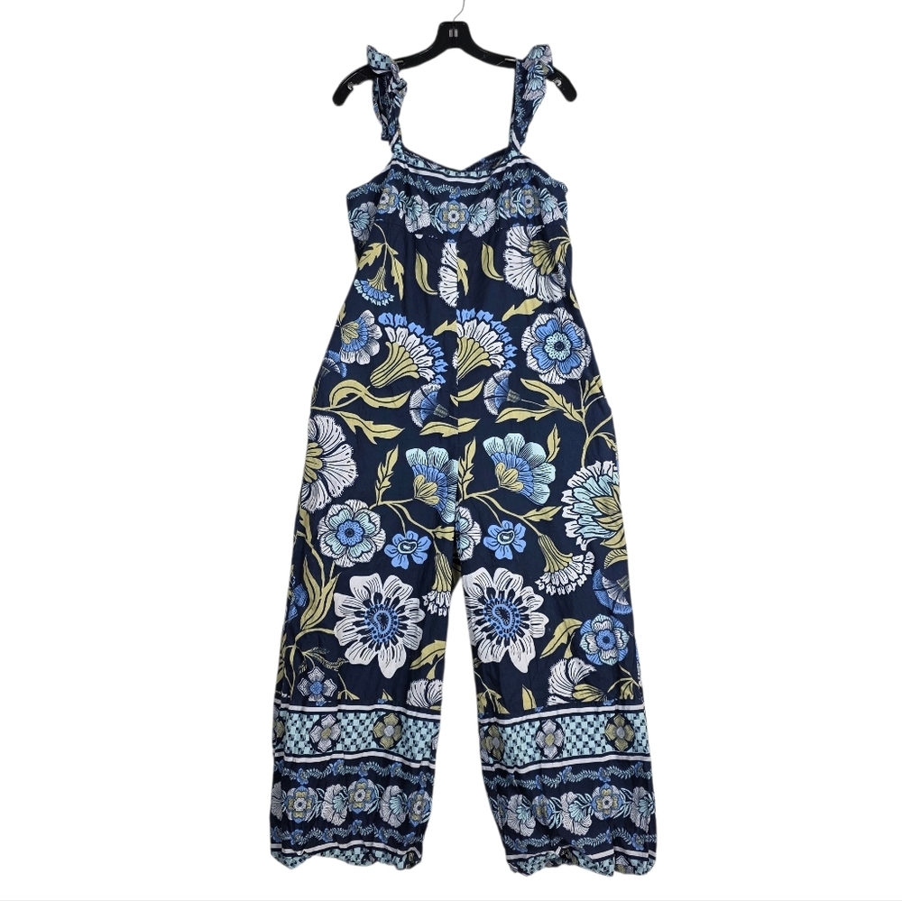 Free People Bali Albright Boho Alladin puff legs Jumpsuit